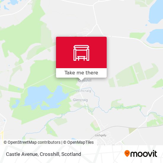 Castle Avenue, Crosshill map