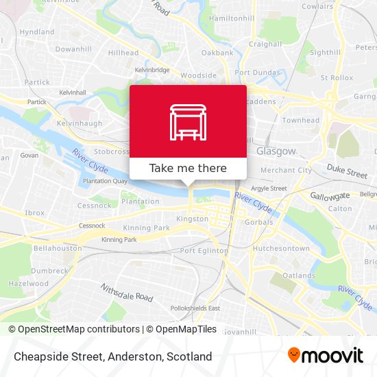 Cheapside Street, Anderston map