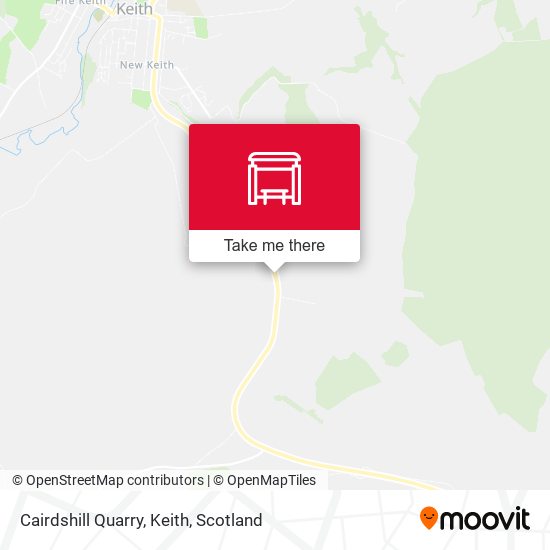 Cairdshill Quarry, Keith map