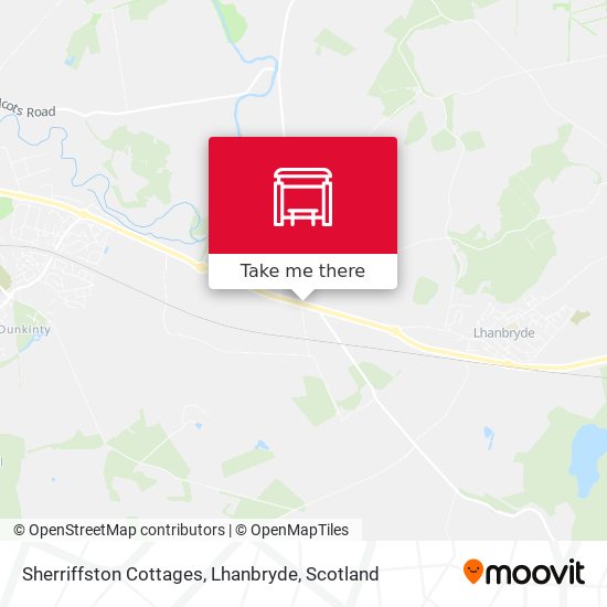 Sherriffston Cottages, Lhanbryde map