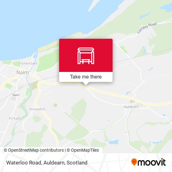 Waterloo Road, Auldearn map