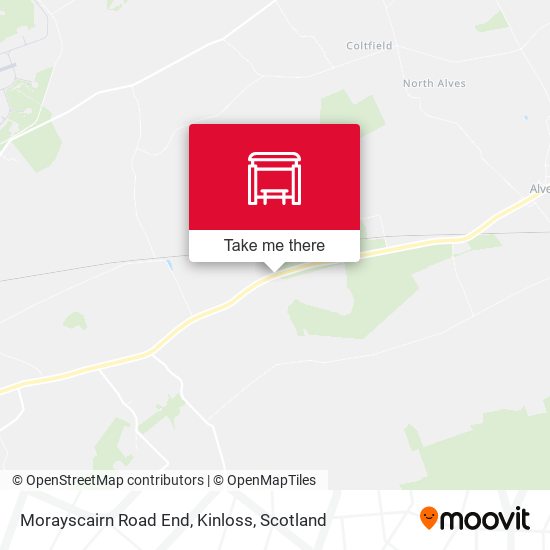 Morayscairn Road End, Kinloss map