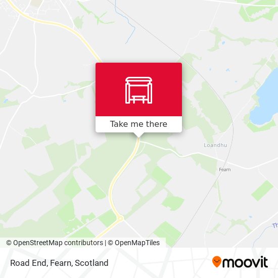 Road End, Fearn map