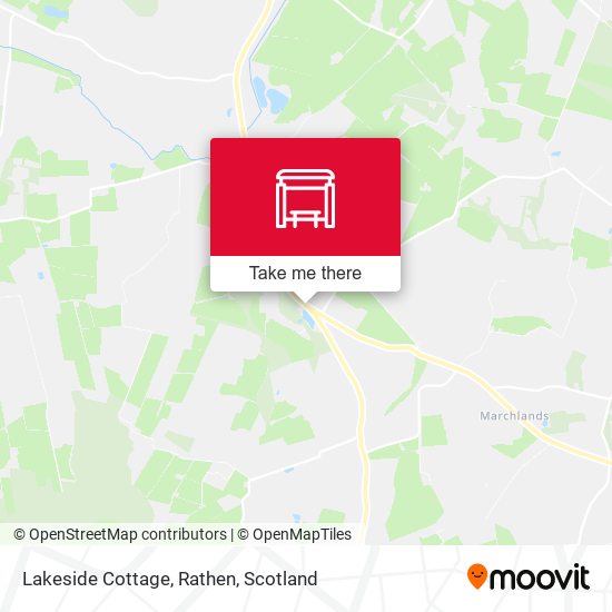 Lakeside Cottage, Rathen map