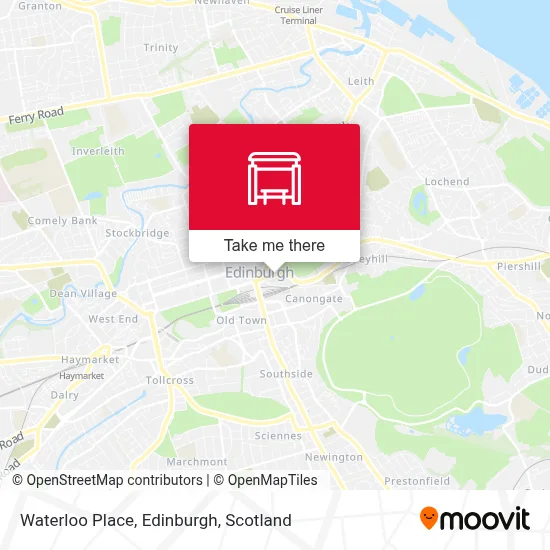 Waterloo Place, Edinburgh map