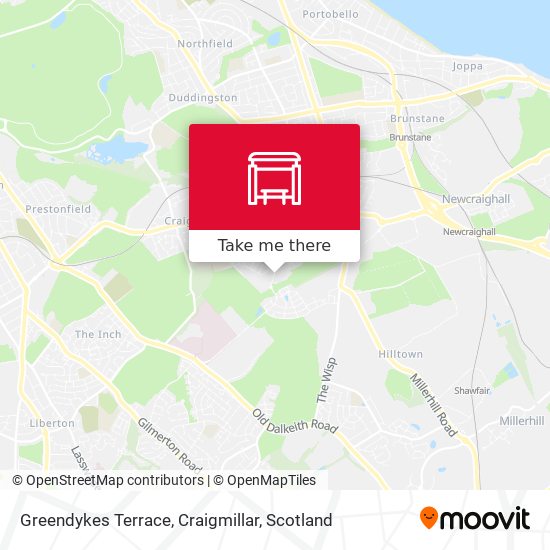 Greendykes Terrace, Craigmillar map