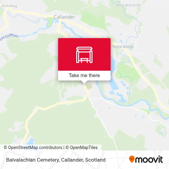 Balvalachlan Cemetery, Callander map
