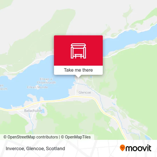 Invercoe, Glencoe map