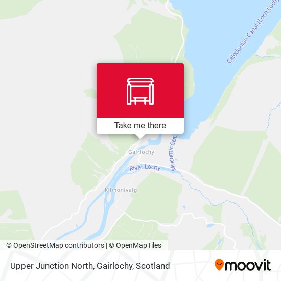 Upper Junction North, Gairlochy map