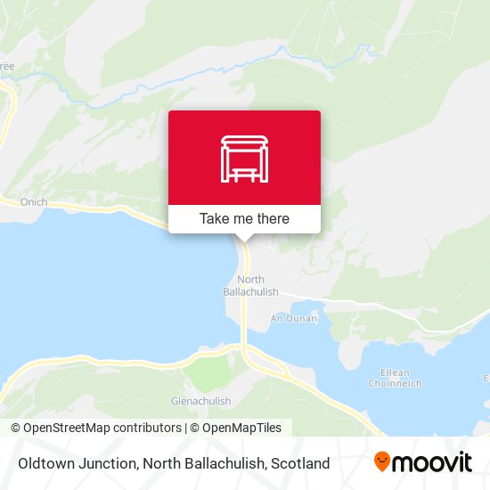 Oldtown Junction, North Ballachulish map