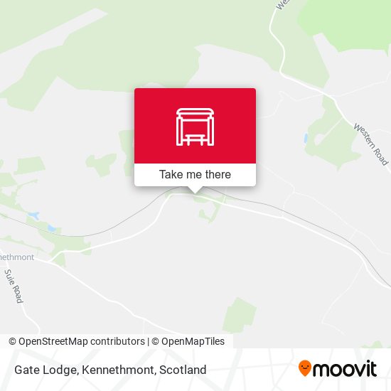 Gate Lodge, Kennethmont map