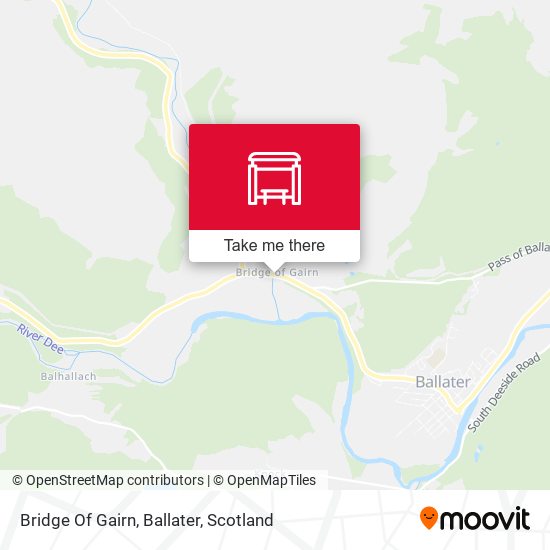 Bridge Of Gairn, Ballater map