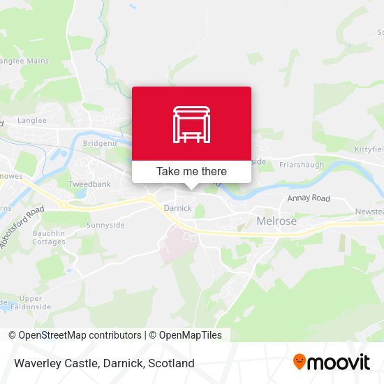 Waverley Castle, Darnick map