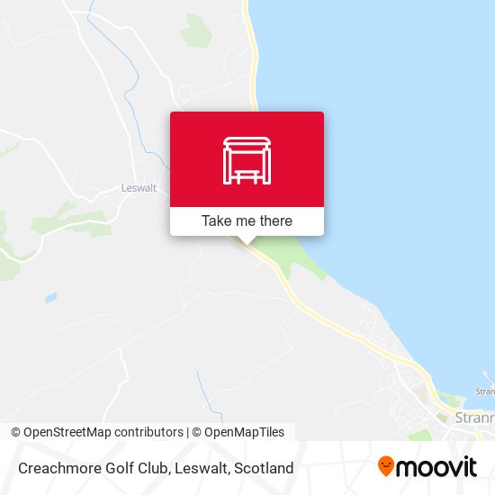 Creachmore Golf Club, Leswalt map