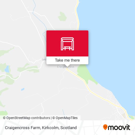 Craigencross Farm, Kirkcolm map