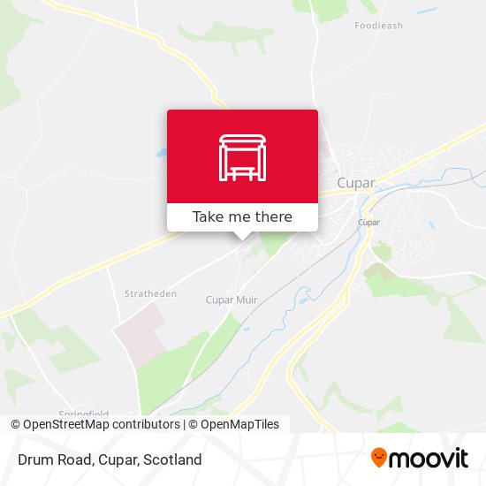 Drum Road, Cupar map