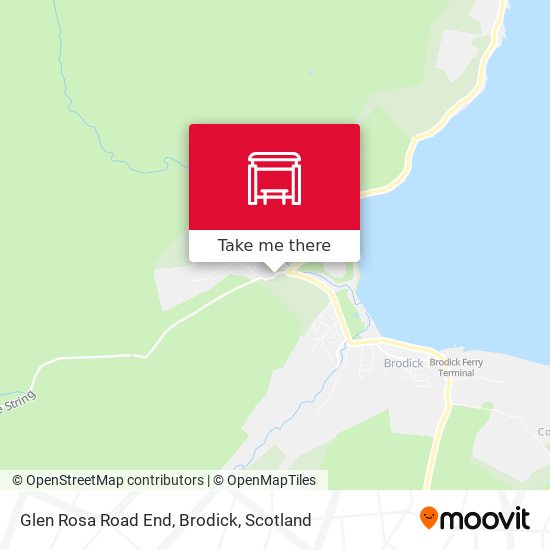 Glen Rosa Road End, Brodick map