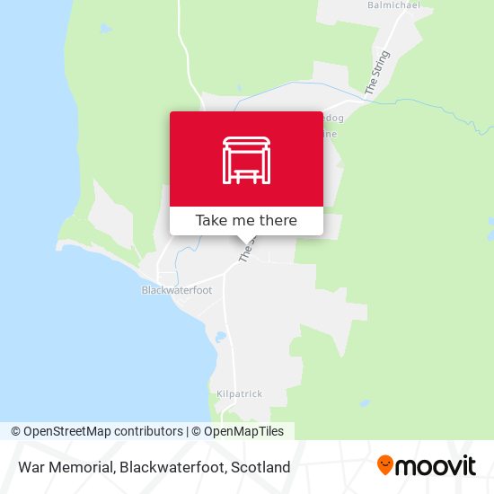 War Memorial, Blackwaterfoot map