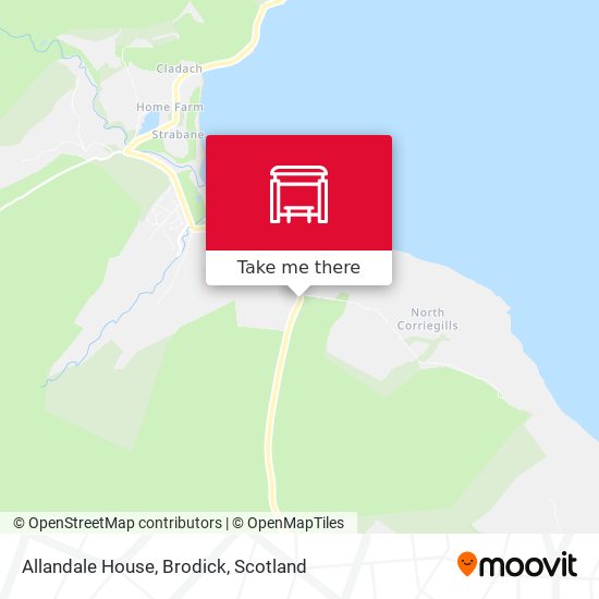 Allandale House, Brodick map