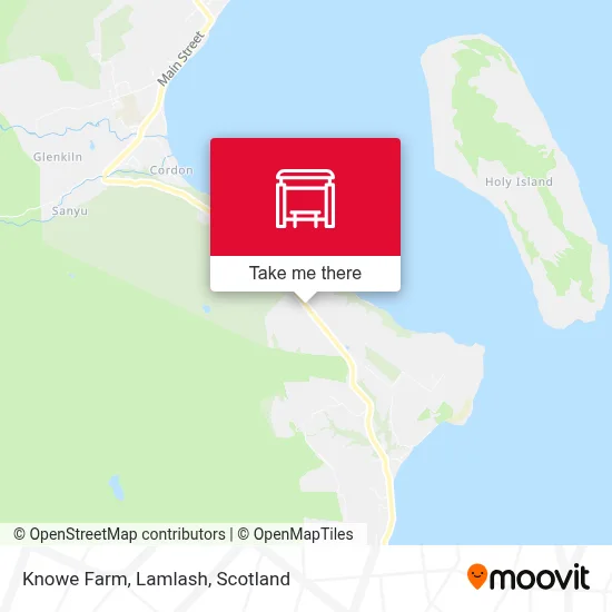 Knowe Farm, Lamlash map