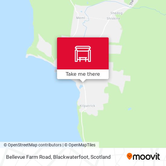Bellevue Farm Road, Blackwaterfoot map