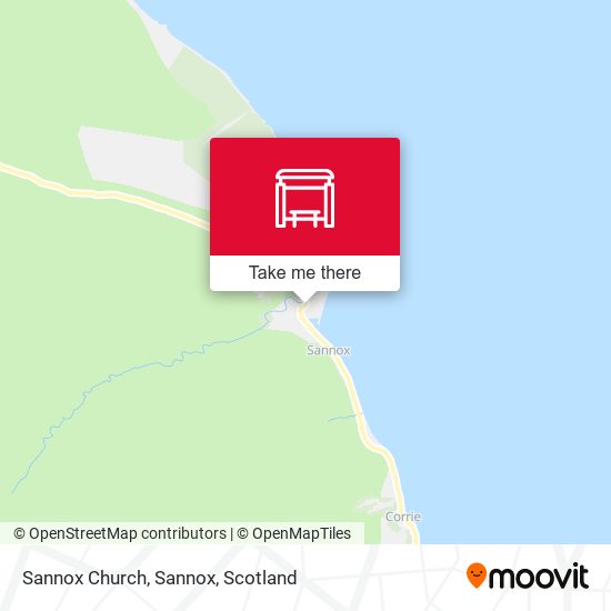 Sannox Church, Sannox map
