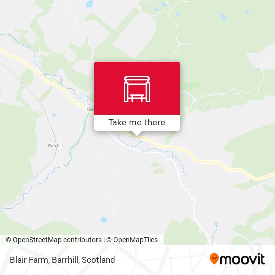 Blair Farm, Barrhill map