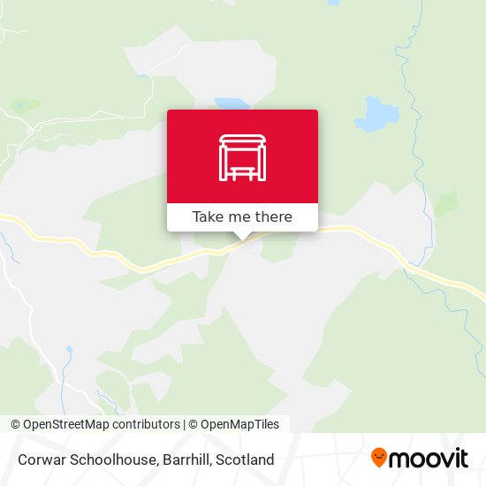 Corwar Schoolhouse, Barrhill map