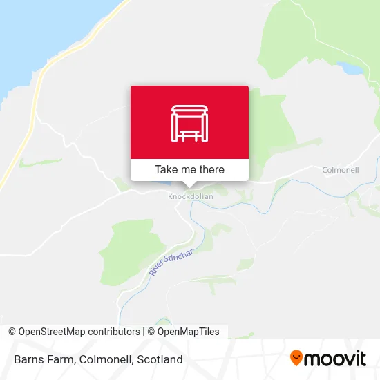 Barns Farm, Colmonell map