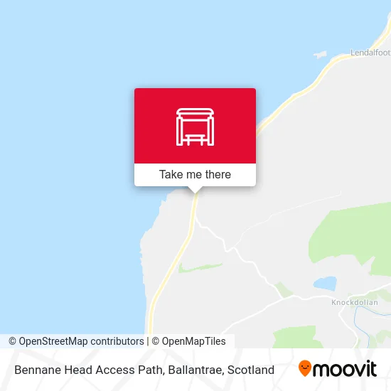Bennane Head Access Path, Ballantrae map