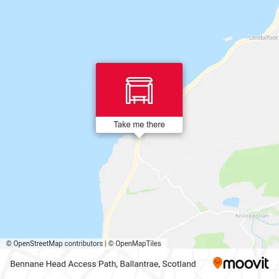 Bennane Head Access Path, Ballantrae map