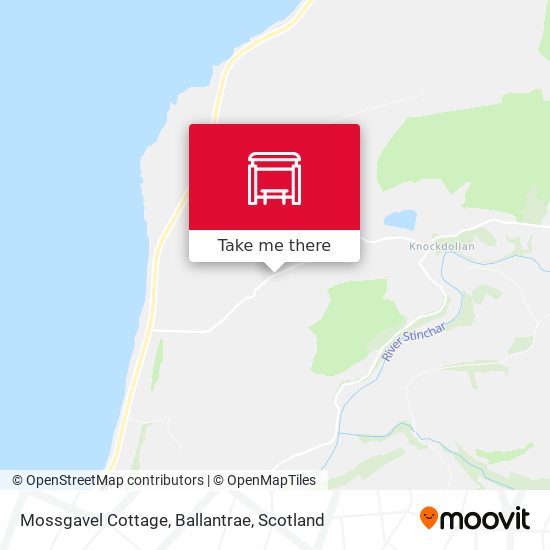 Mossgavel Cottage, Ballantrae map