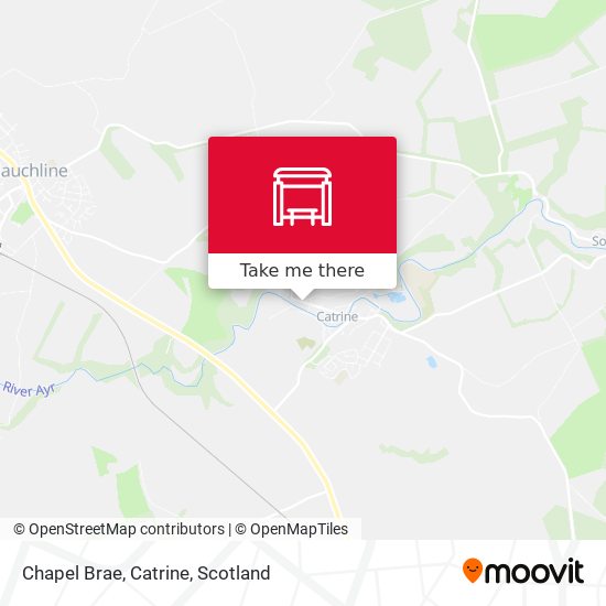 Chapel Brae, Catrine map