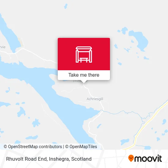 Rhuvolt Road End, Inshegra map