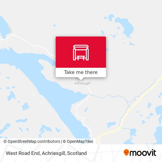 West Road End, Achriesgill map