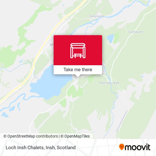 Loch Insh Chalets, Insh map