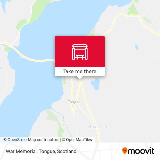 War Memorial, Tongue map