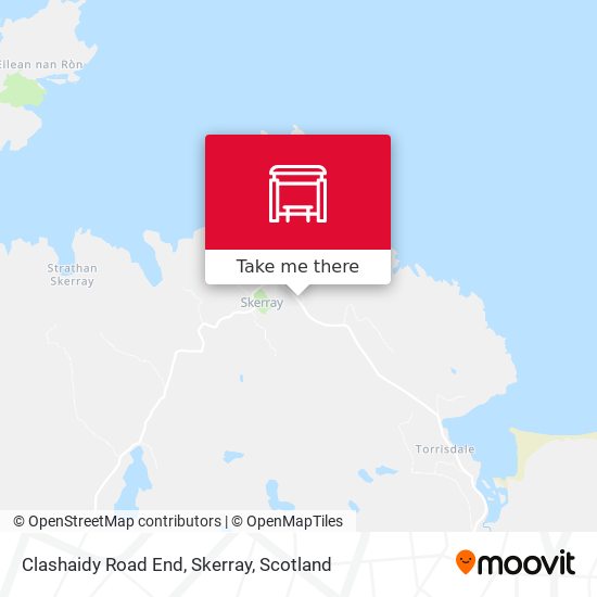 Clashaidy Road End, Skerray map
