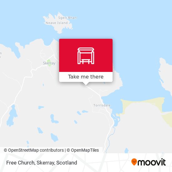Free Church, Skerray map