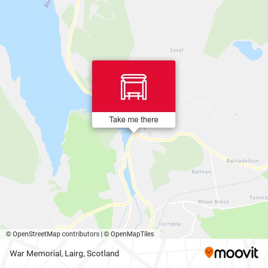War Memorial, Lairg map
