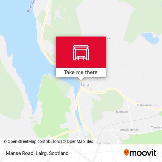 Manse Road, Lairg map