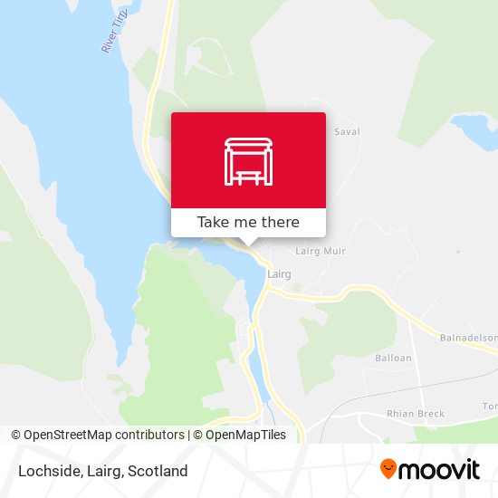 Lochside, Lairg map