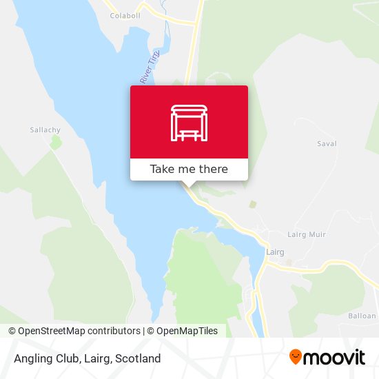 Angling Club, Lairg map