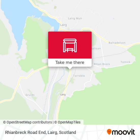 Rhianbreck Road End, Lairg map