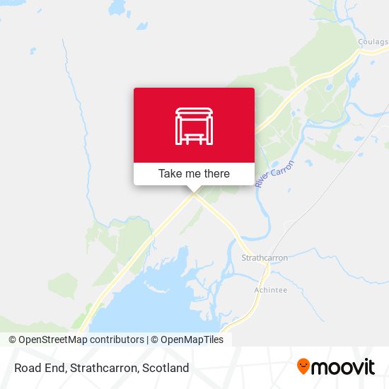 Road End, Strathcarron map