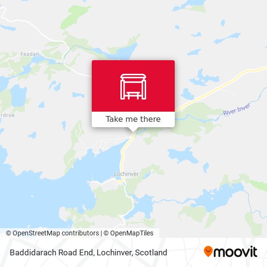 Baddidarach Road End, Lochinver map