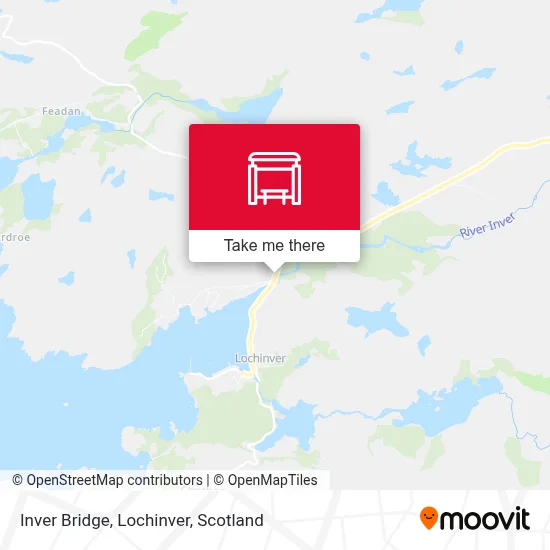 Inver Bridge, Lochinver map