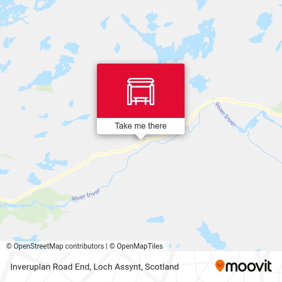 Inveruplan Road End, Loch Assynt map