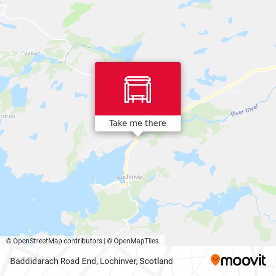 Baddidarach Road End, Lochinver map