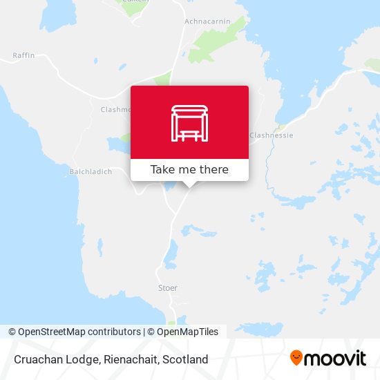 Cruachan Lodge, Rienachait map